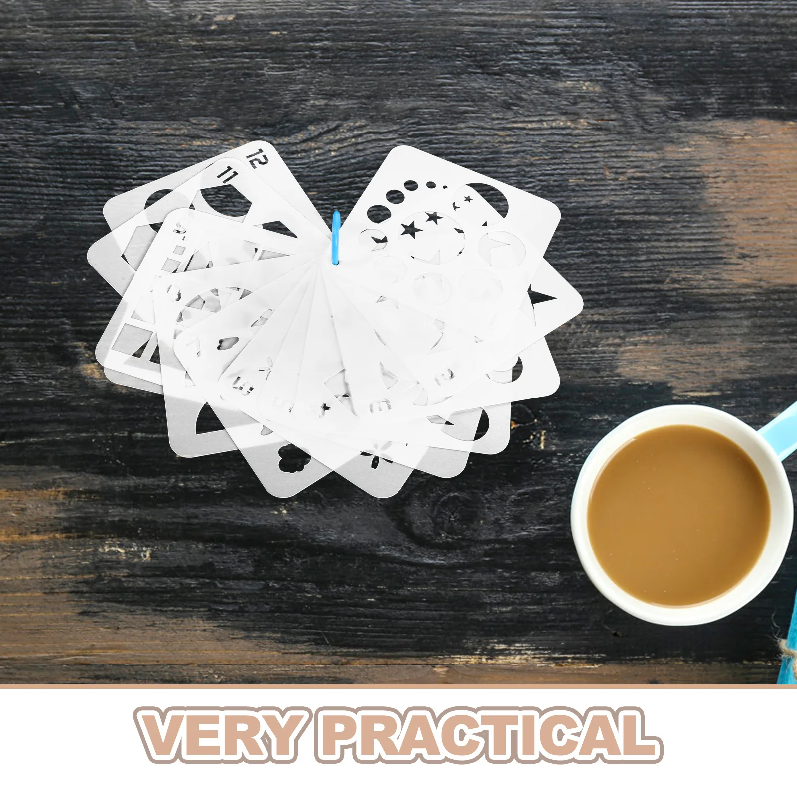 مجموعة قوالب الرسم الإبداعي أدوات الرسم بنمط الاستنسل الفني لتصميم الحرف اليدوية DIY قالب الرسم الإبداعي #5