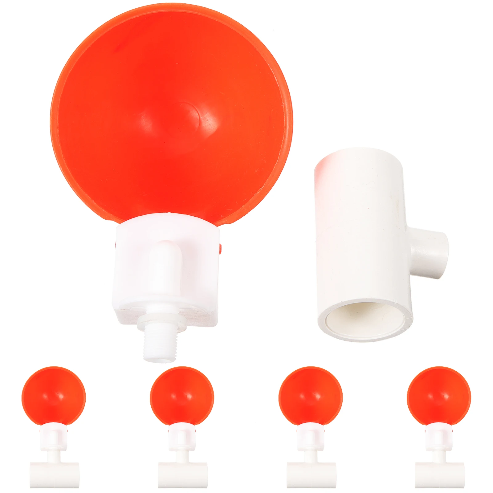 

5 set Poultry Waterer Automatic Chicken Drinking Cups Plastic Water Dispenser Suitable for Chicken Quail