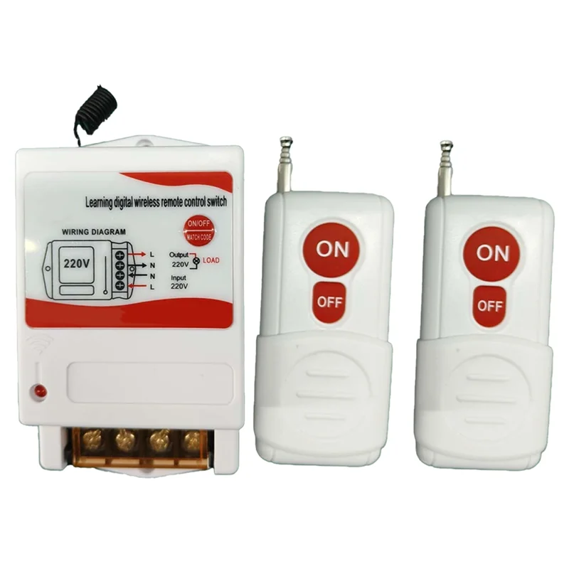 

B47B-Industrial Grade 220V High Power Water Pump Remote Control 500M Range For Household For Motor& Lighting Use