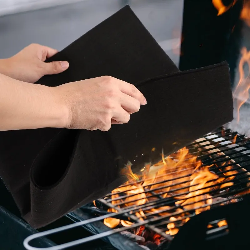 Carbon Fiber Felt Felt Fireproof Welding Protective Blanket High-temperature Resistant Flame-retardant Welding Equipment &Supply view 3