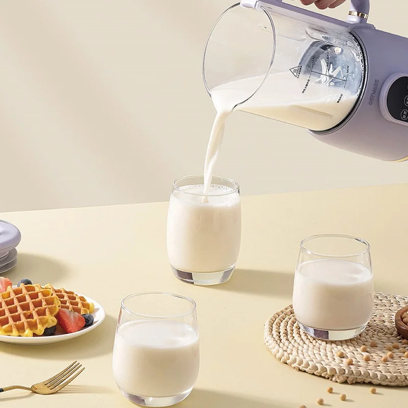 Máquina casera de leche de soja de 800ml, máquina de desayuno, exprimidor eléctrico sin filtro, máquina de leche de soja, máquina rompe paredes para cita