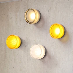 Nordic led luzes de teto à prova dwaterproof água lâmpada parede para banheiro varanda quarto entrada iluminação interior lâmpada do teto vidro