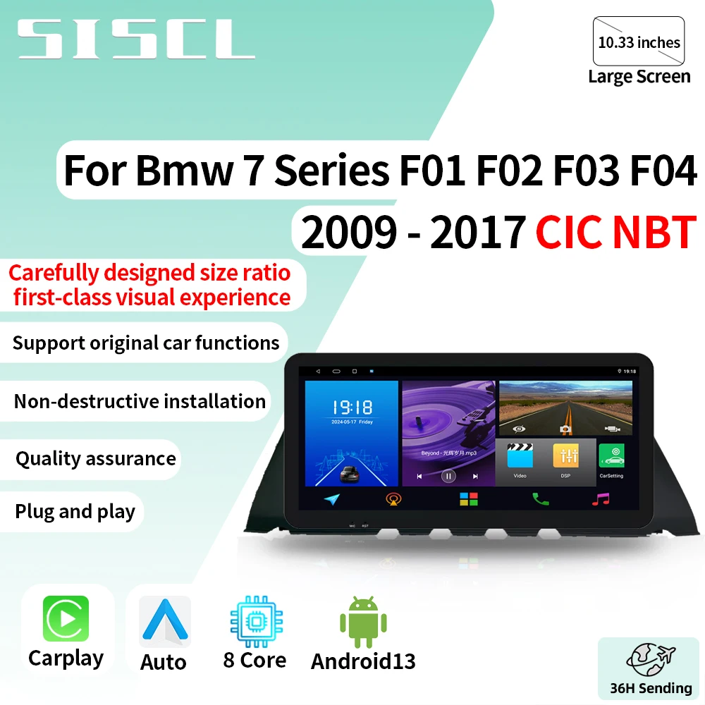 

SISCL 10.33" Car Radio For BMW 7 Series F01 F02 2009-2015 GPS Navi Multimedia Video Player Car Accessories Bluetooth IPS Screen