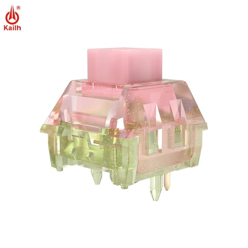 1/3/5pcs Kailh Mechanical Keyboard Switch  Noctilucent BOX Peach Blossom and Jasmine Switch Linear Luminous Keyboard Swtich ﻿