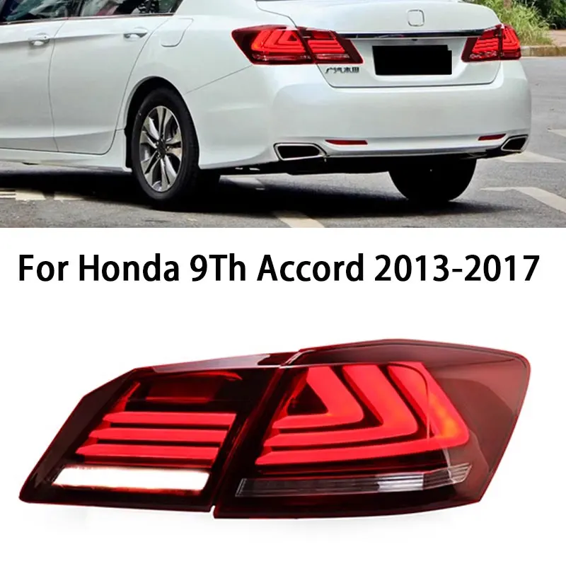 Tail Lamp for Accord 9TH LED Tail Light 2013-2017 Accord 9.5TH Rear Fog Brake Turn Signal Automotive Accessories