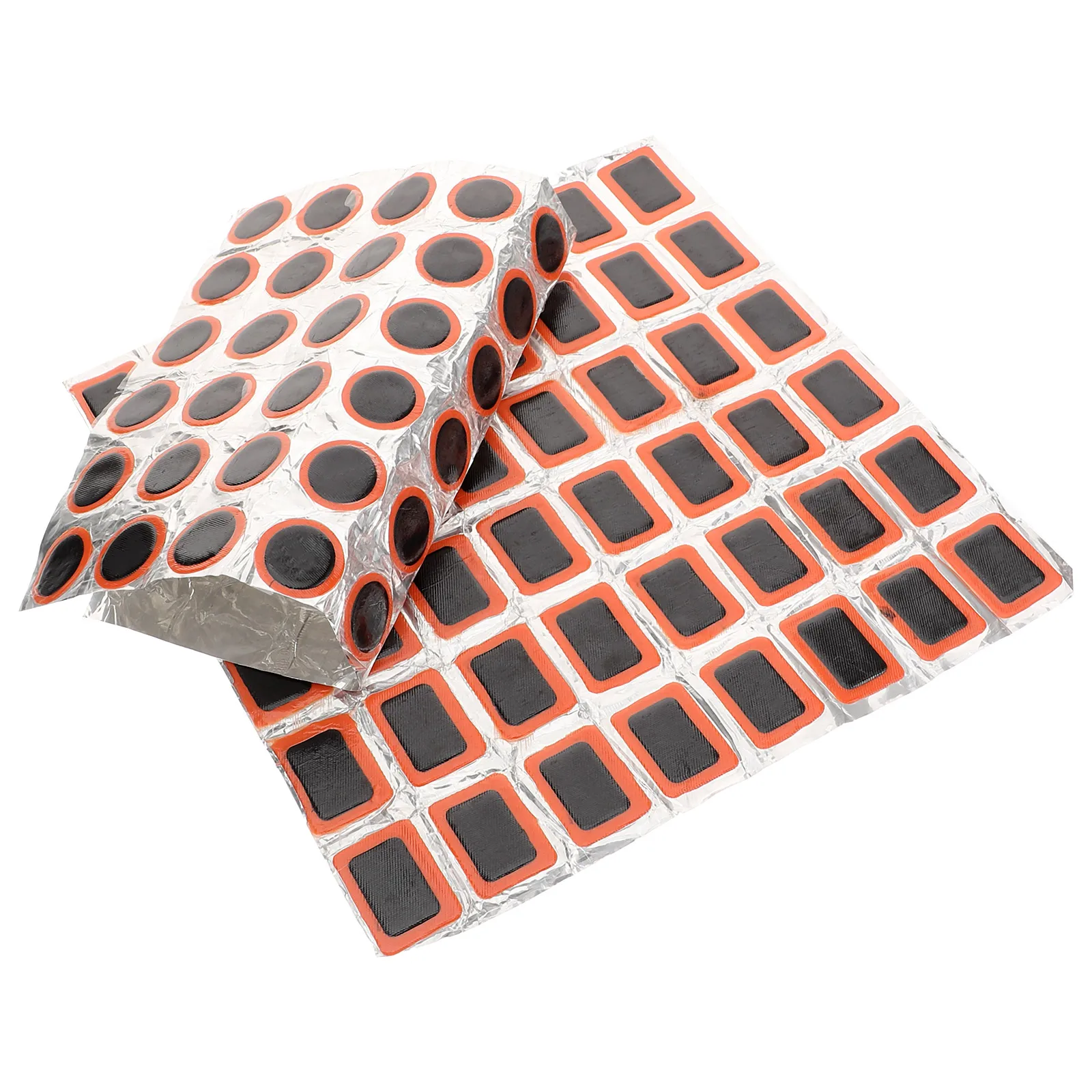 

2 Sheets Tire Repair Tool Bike Patch Kit Natural Rubber Patches Versatile Glue Free Design Lightweight Portable Safe Materials