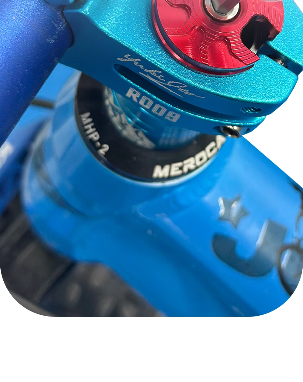 KRSEC Aluminiumlegierung MTB Mountainbike Headset Vorbaukappe Gabel Hebekern 15 cm oder 20 cm, hochfeste Schüssel-Set-Abdeckung, 6 Farben – Detail 8