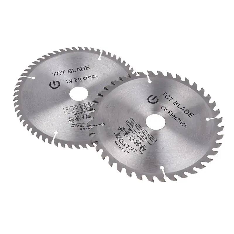 High Quality! Sliver Circular Saw Blade Carbide Wood Cutting Disc TCT Saw Blade 40/60T Tipped Cutter Woodworking Cutting Tools