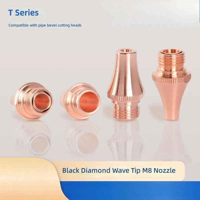 for Black Diamond Wave Thorn M8 Nozzle 1.6 Single Layer Flat Groove Double Layer Cutting Machine Laser Copper