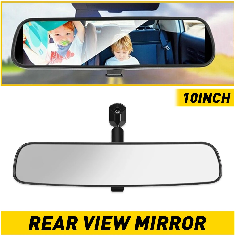 

10" Black Rear View Mirror Interior On Car Replacement Day Night Universal Car Mirror Interior Rearview Mirrors Anti-glare