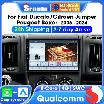 Android para Fiat Ducato Peugeot Boxer Citroen Jumper 2006-2022 Carplay Auto Radio reproductor Multimedia pantalla de navegación GPS 1