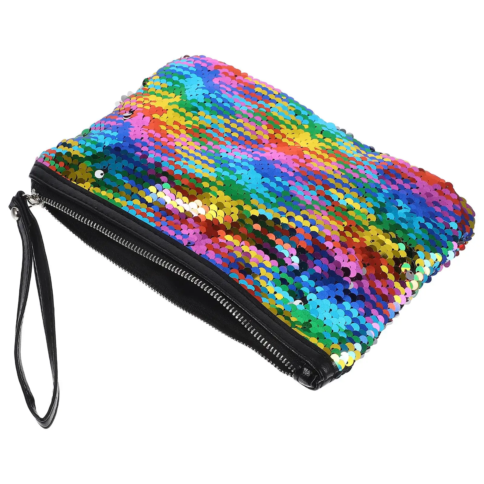 

Sequin Bag Change Color Paillette Handbag Small Cute Makeup Organizer Travel Toiletry Pouch Gift Storage