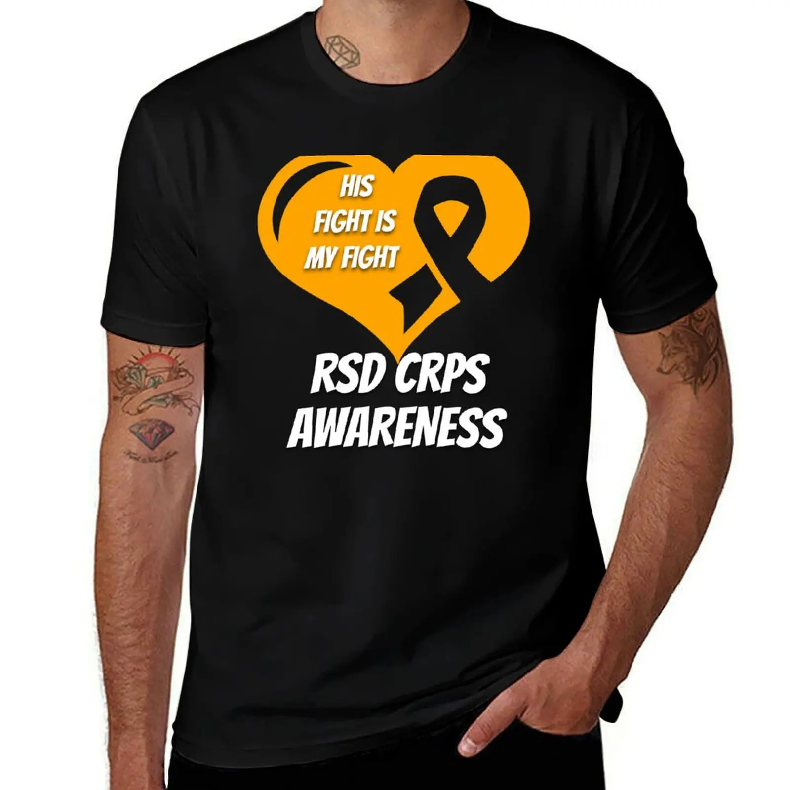 

Футболка Rsd Crps Awareness, мужская футболка, мужская футболка из плотного хлопка, роскошная хлопковая футболка, комплект футболок