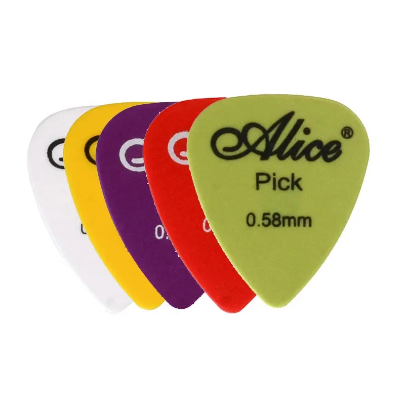 100pcs Guitar Pick Acoustic Music Picks Plectrum 0.58/0.71/0.81/0.96/1.20/1.50mm Thickness Guitar Accessories