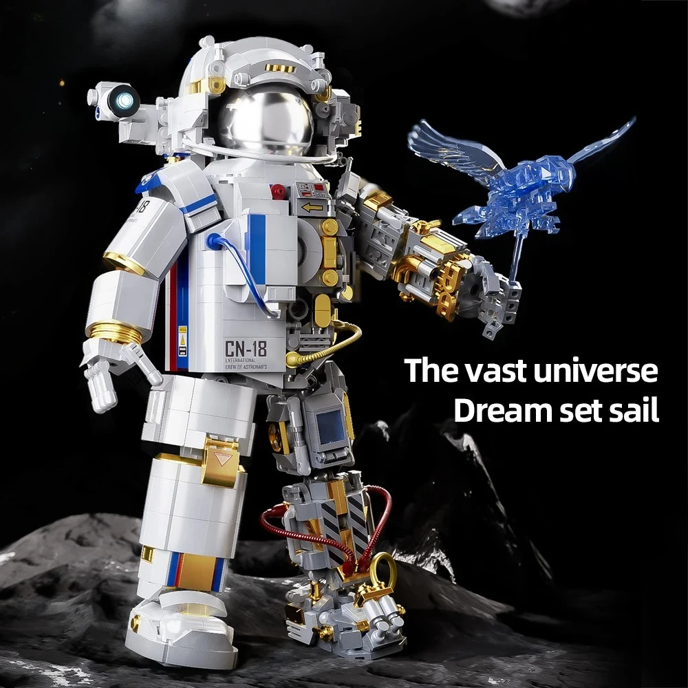 

Конструкторы «Космонавт»: креативные игрушки для исследования космоса, украшения для рабочего стола, подарок для взрослых и детей.