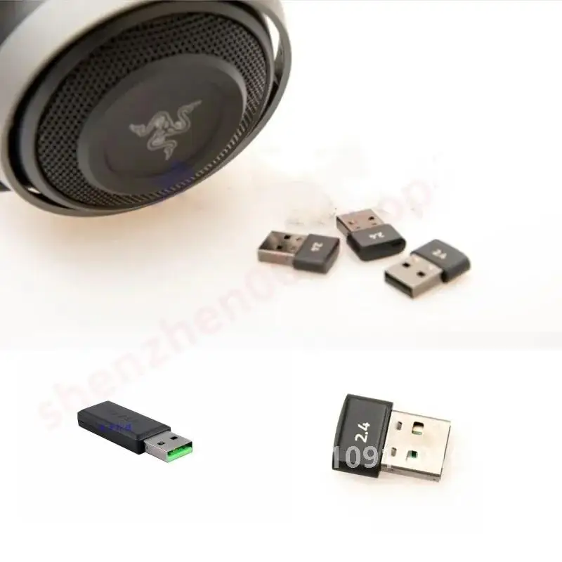 For Razer Nari/Nari Essential/Nari Ultimate Wireless Gaming  Headphones USB Receiver Transmitte