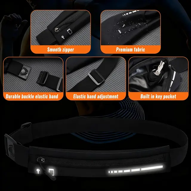 Running Waist Bag Outdoor Sports Running Invisible Belt Bags Waterproof Protable Men Women Phone Pouch Running Accessories 3