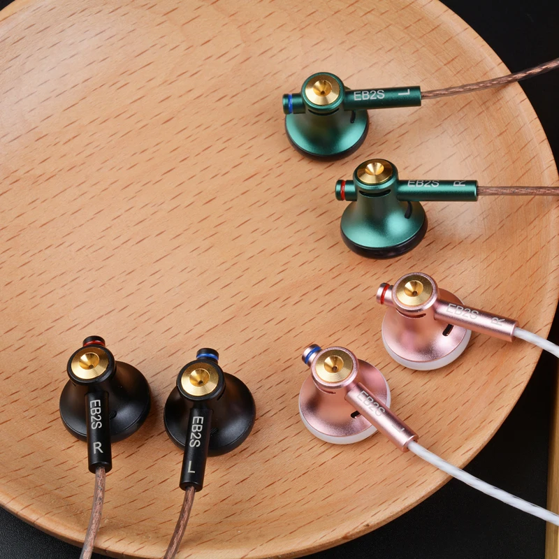 NICEHCK EB2S Earphone HD Mirophone Earbud L Plug 15.4mm LCP Dynamic Vocal Music Headset Wired 4.4mm In-ear Monitor B70/YD30/U2