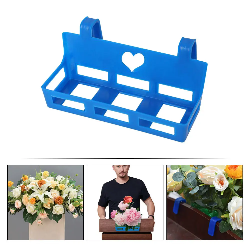 منصة زهرة حامل الأزهار الطين رف معلق قفص خفيفة الوزن رف أحواض عمودي للنباتات جدار زارع حامل زهرة الزفاف #6