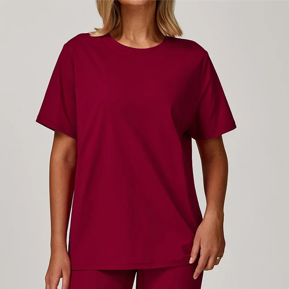 

Loose Yoga Shirts Women Top Quick Dry Running Top Tights Push Up Workout Gym Clothes Female Short Sleeve Fitness Sports T-Shirts