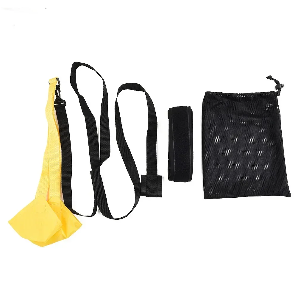 Verstellbarer Schwimm-Trainings-Fallschirm – Widerstandsgürtel Aus Nylon Für Krafttraining Im Wasser, 20/30/40 Cm, Gelb/Schwarz Verstellbarer Schwimm-Trainings-Fallschirm – Widerstandsgürtel Aus Nylon Für Krafttraining Im Wasser, 20/30/40 Cm, Gelb/Schwarz