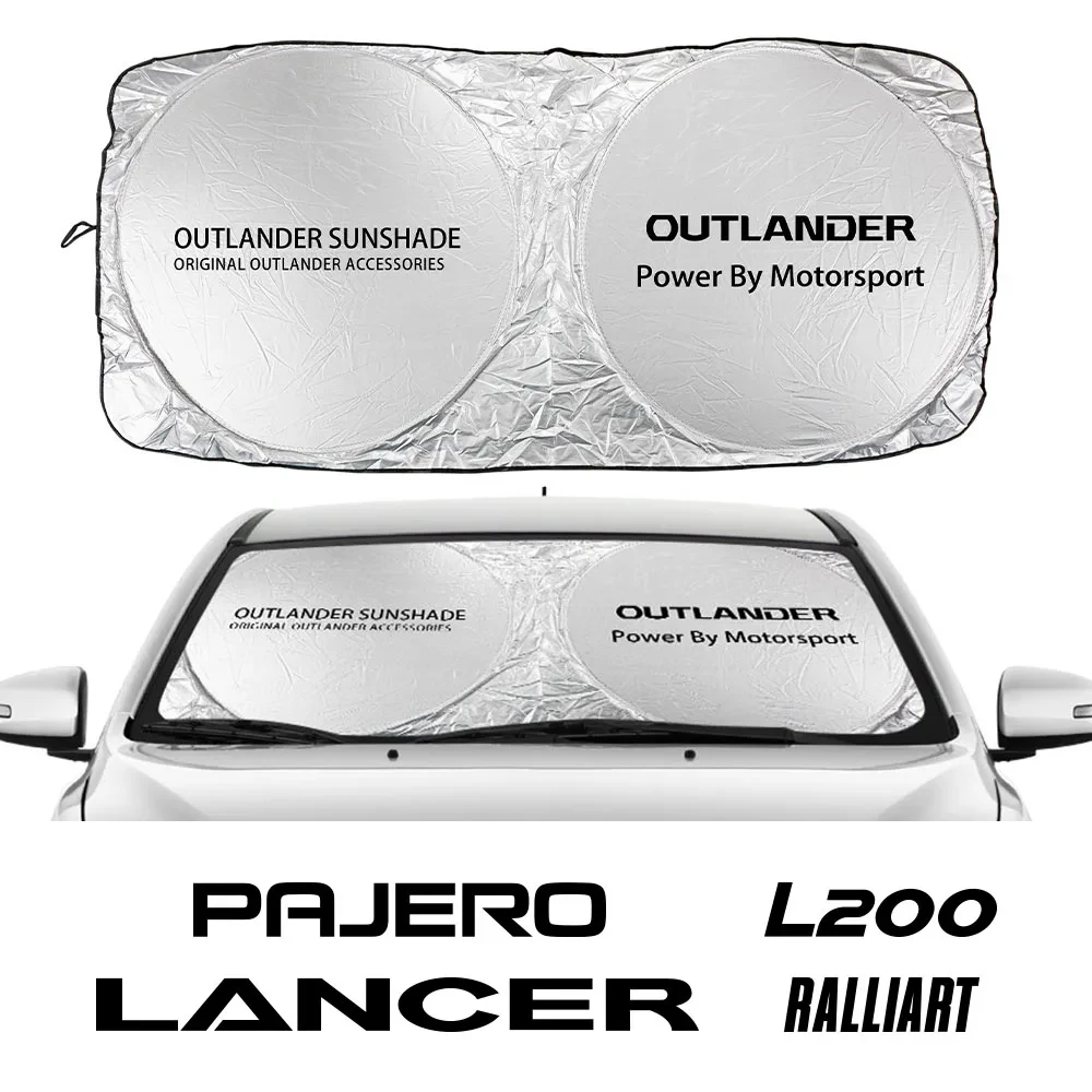 

Car Windshield Sunshades For Mitsubishi Lancer Outlander Ralliart Eclipse L200 Asx Pajero Auto Front Window Visors Accessories
