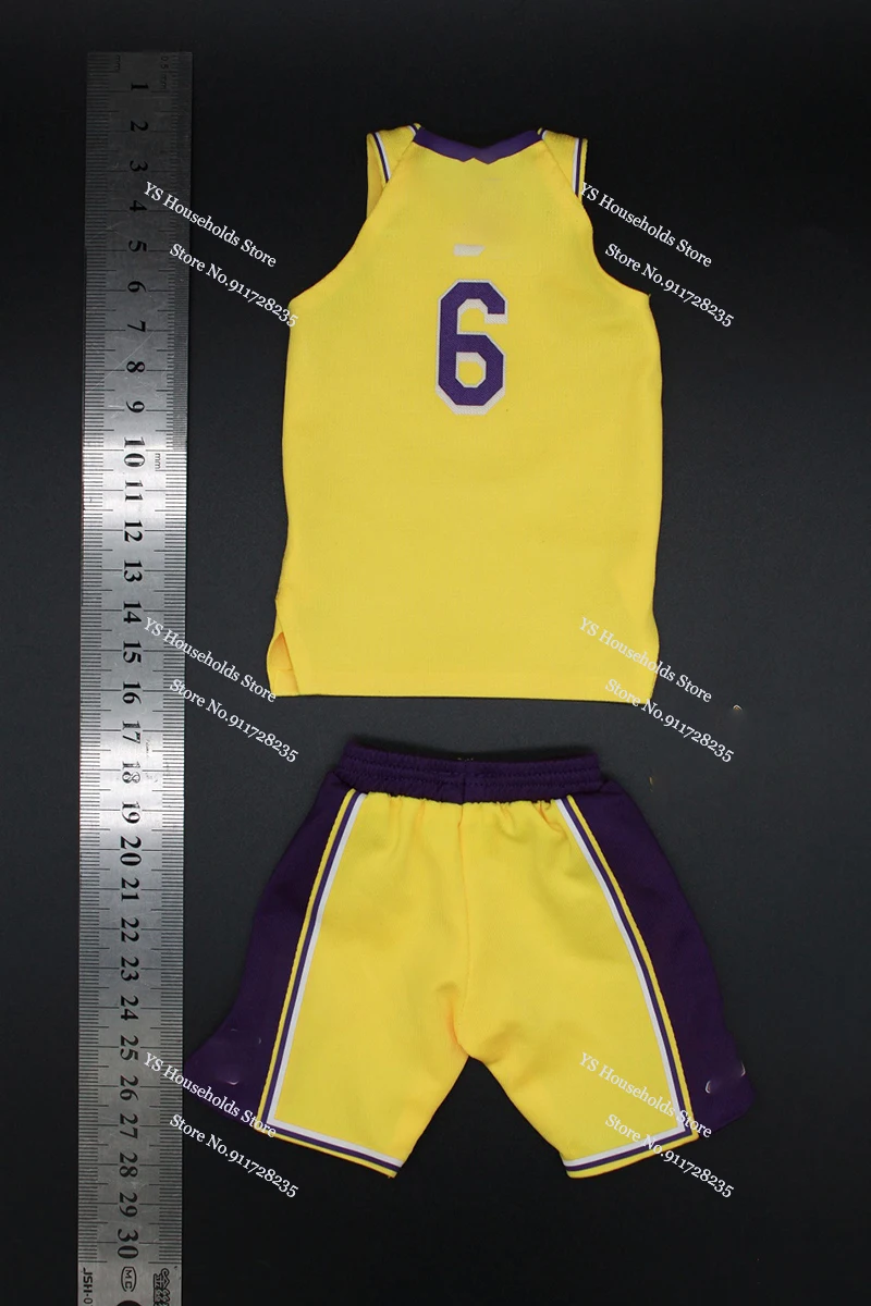 1/6 Basketball-Spieler-Mini-Trikot-Set, zarte Schuhe, Zubehör, Nummer, Logo, Druck, Kleidung, Ornament, Spielzeug für 12 Zoll männliche Figurenkörper