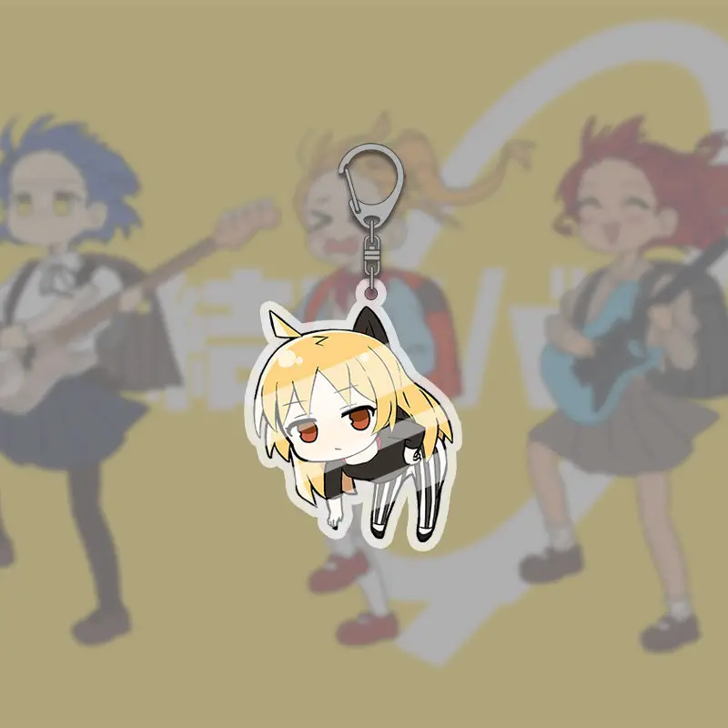 BOCCHI THE ROCK SD Cute Gotoh Hitori Yamada Ryo Kawaii Acrylic Key Chain Keyring Strap Figure Hanging Accessories Keychain