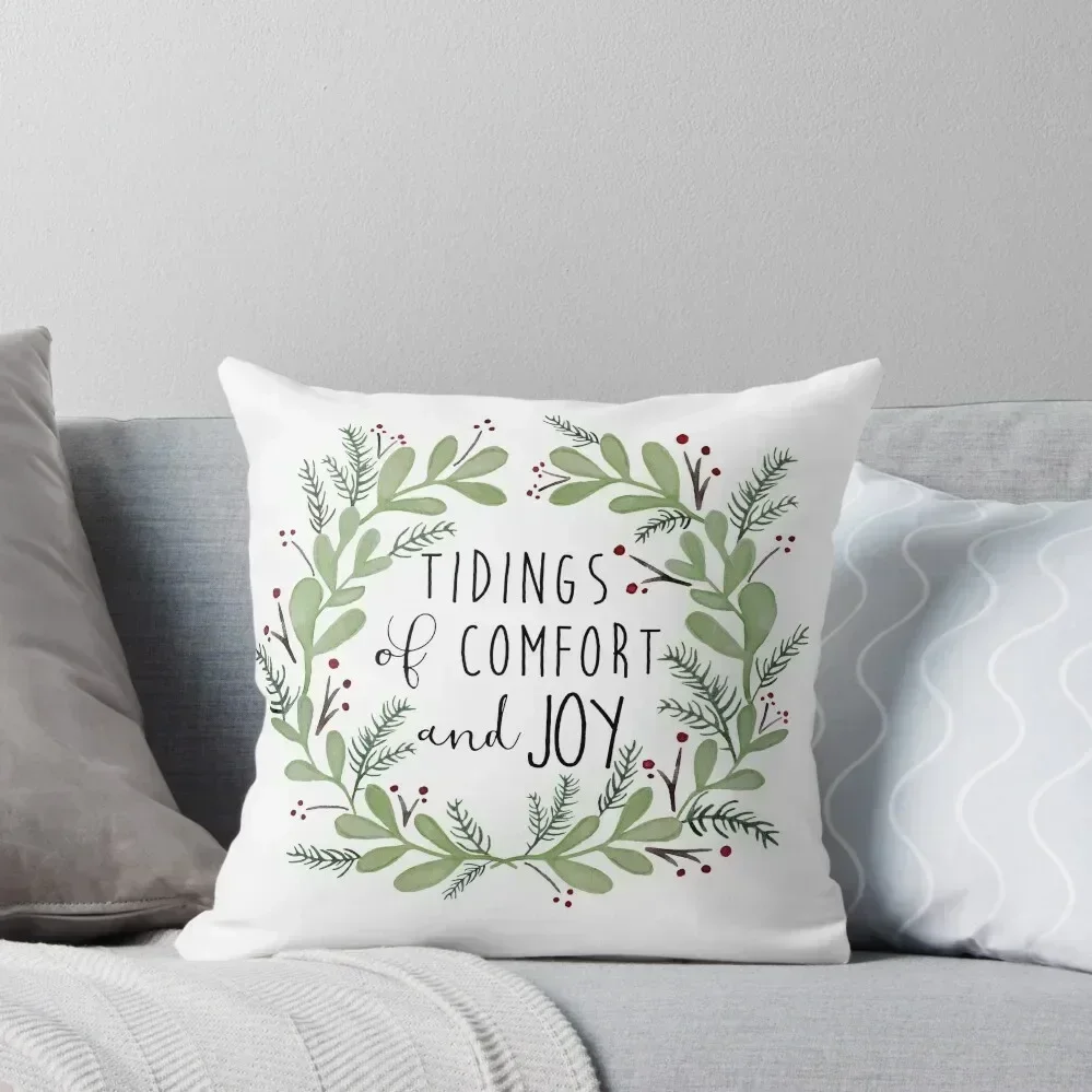 

Tidings of comfort and joy Throw Pillow Sofa Cushion Cover Sofa Cushions Covers pillow pillowcase pillow