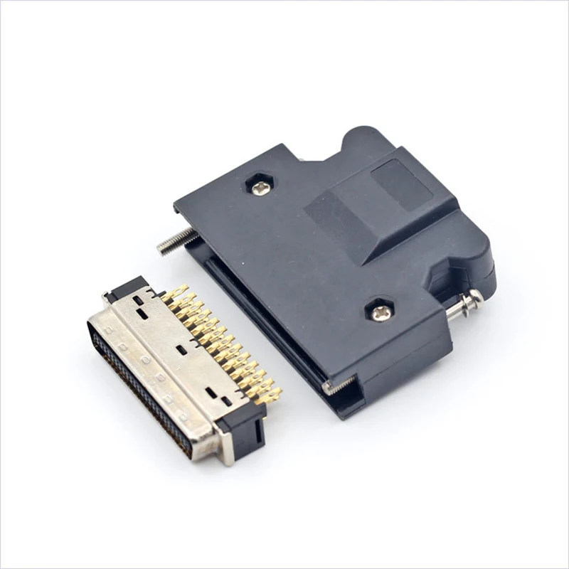 10pcs SCSI MDR Connector 50 pin CN1 10150-3000PE/10350-52A0-008 3M SCSI CN Connector Cable Wire Solder Type Shell