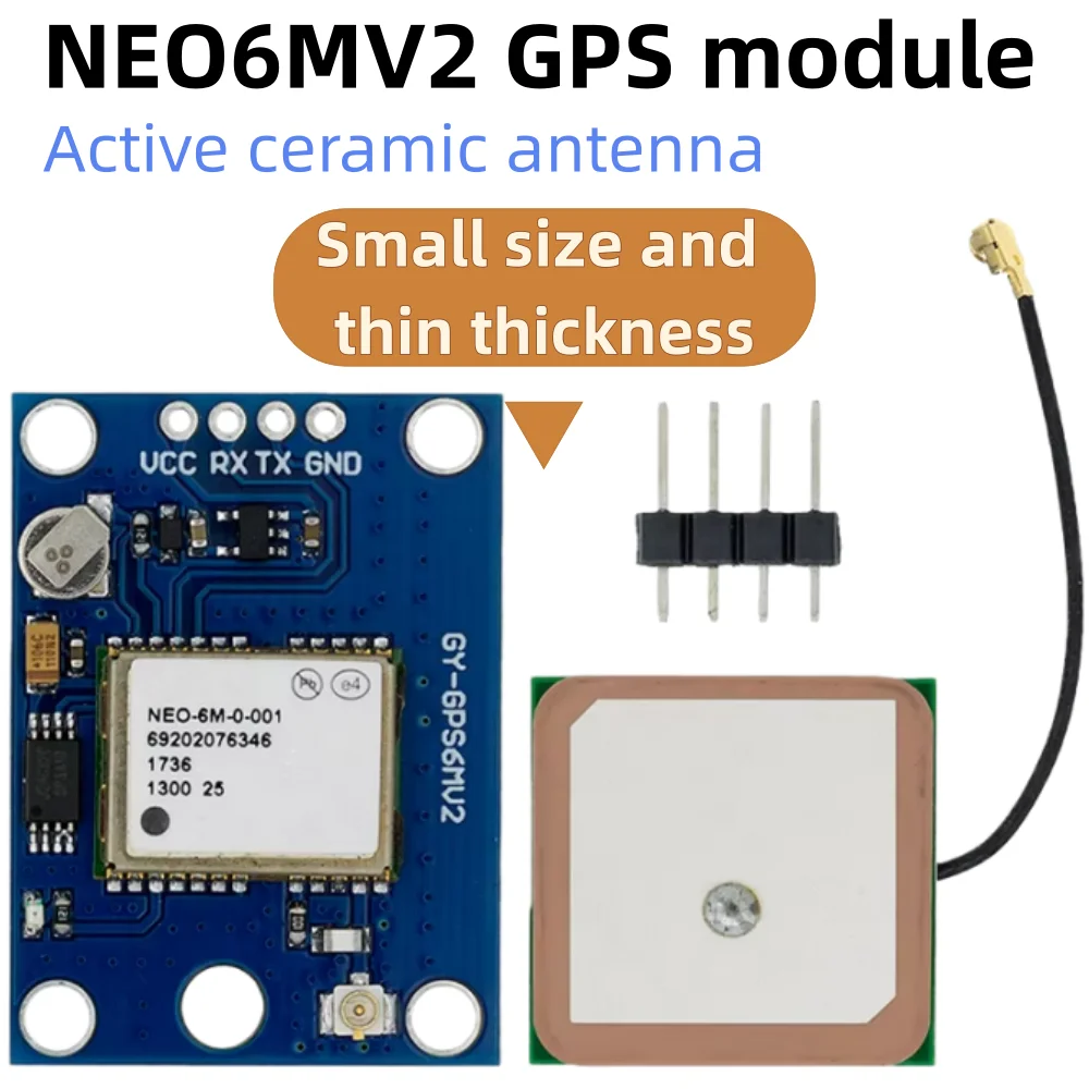 EstarDyn GY-NEO6MV2 New NEO-6M GPS Module NEO6MV2 with Flight Control EEPROM MWC APM2.5 Large Antenna for Arduino