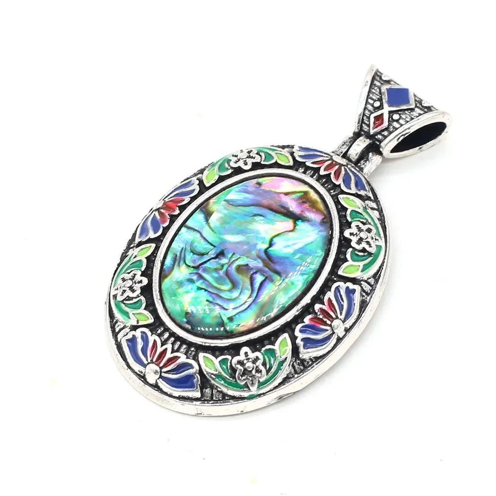 

2pc Natural Stone Pendant Vintage Lapis lazuli Amethyst Crystal for Classical Jewelry Making DIY Women Necklace Crafts