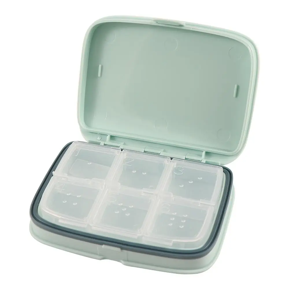 Convenient Weekly Medicine Organizer Case Candy Box 4/6 Grid Pill Case 7 day Pill Box Medicine Tablet Dispenser Storage Box