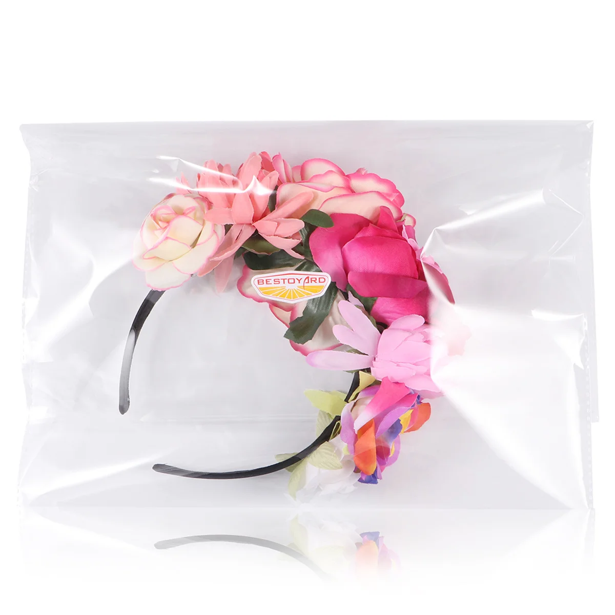 الأزهار عقال الشعر التبعي بوهيميا هيرباند تاج رباطات الزهور صور الدعامة حفل زفاف السفر الشاطئ #2