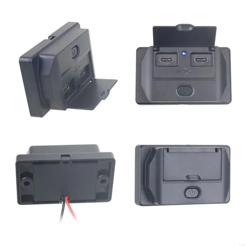 37JE Type-C/USB A/USB A+Type C Panel Mount Mount Port Port สำหรับ ATV รถบัสทางทะเล