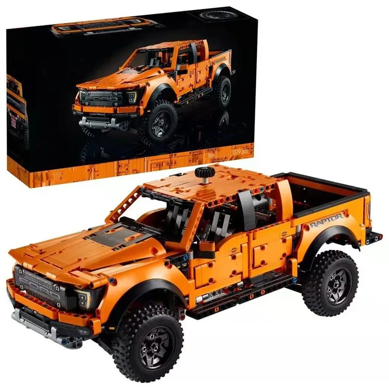 Technical Ford Raptors F-150 Pickup Truck Building Blocks 1379pcs Assemble Bricks 42126 Car Model Kids Toys Gifts