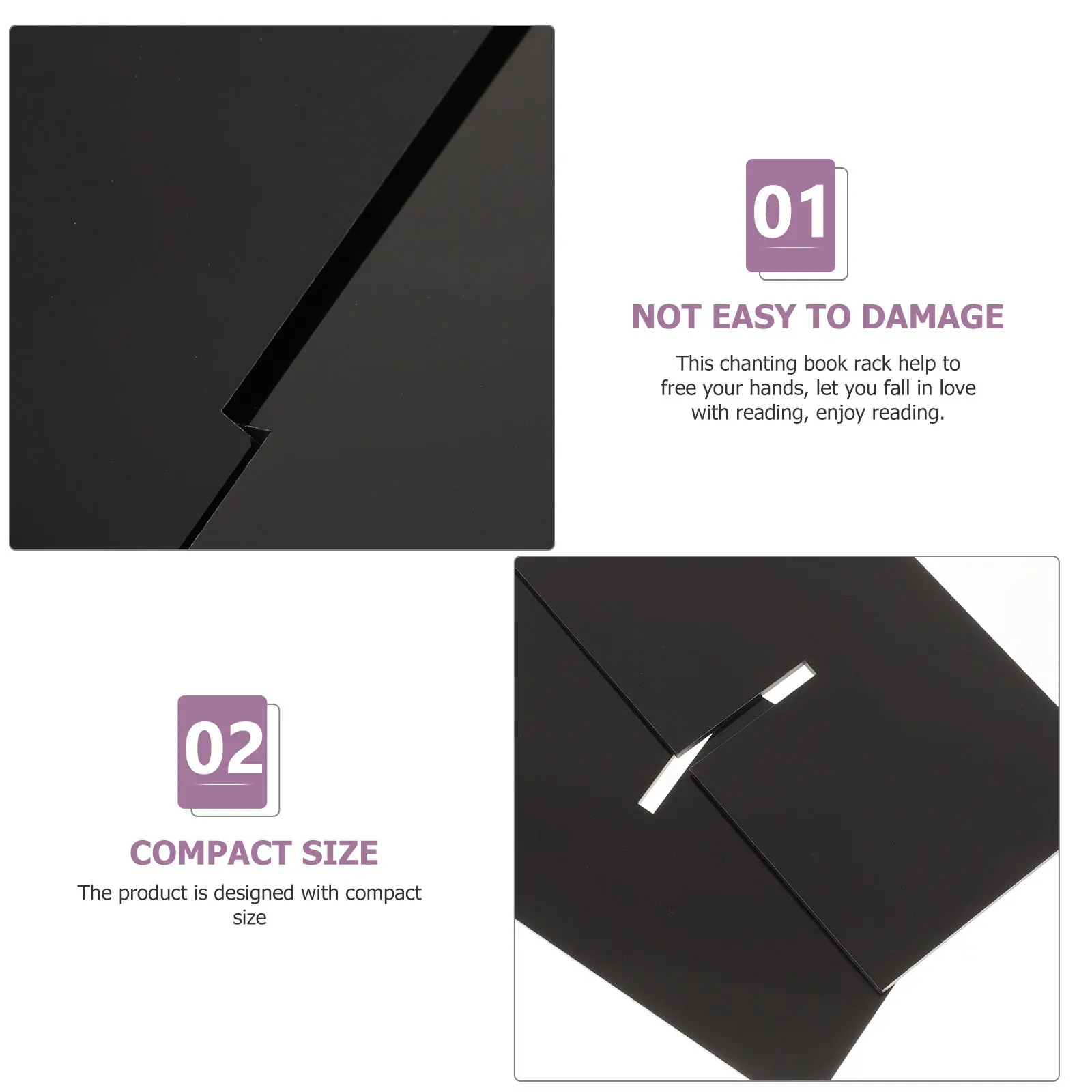 

Book Stand Reading Compact Desktop Book Holder For Home Temple School Office Library Multi-Function Reading Stand Chanting Rack