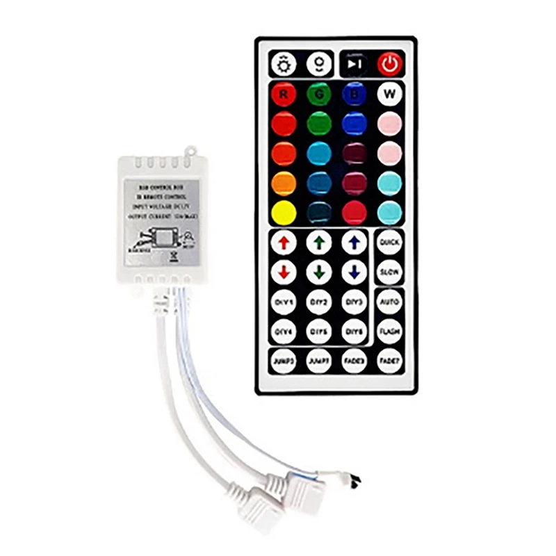 2X LED Strip RGB Control Box With Remote 44Keys RGB Control Box 44Key