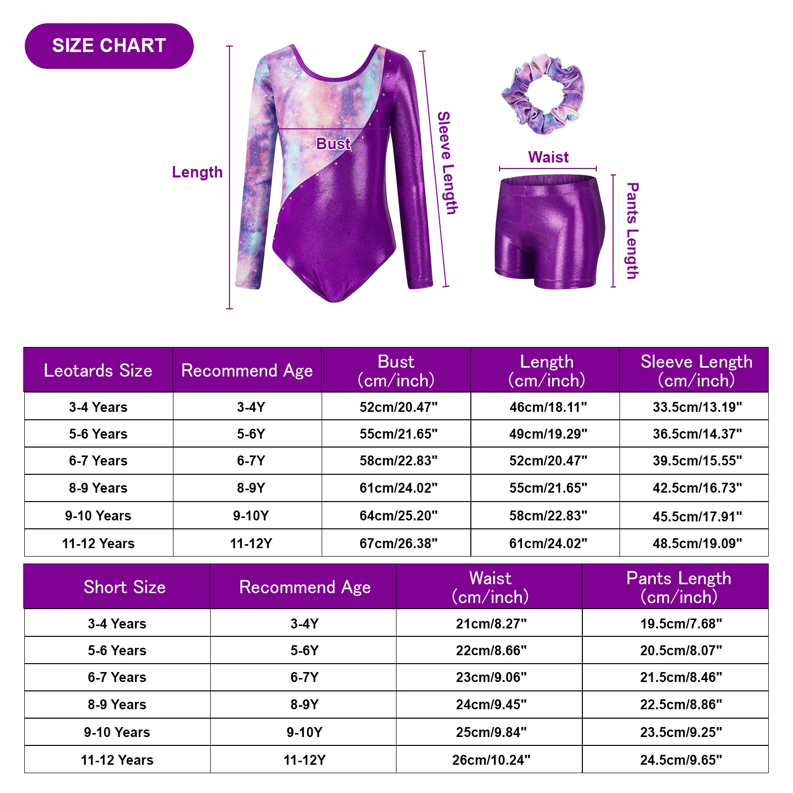 Children Gymnastics Leotard Bodysuit Bronzing Long Sleeves Ballet Dance Set Girls Athletics Costume Child Bodysuit