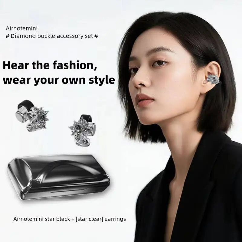 

Fashion Wireless Bluetooth Earphones With 2 Pair of Convertible Magnetic Jewelry Long Battery Life Music Earsets For Girls Gifts