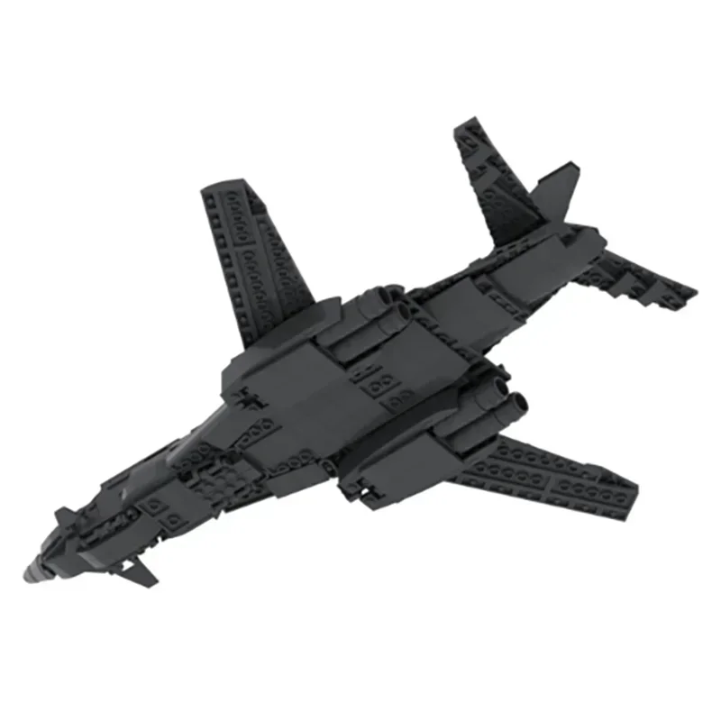 Moc อาคารอิฐทหารรุ่น B1 Lancer Bomber เทคโนโลยี Modular Blocks ของขวัญของเล่นคริสต์มาส DIY ชุดประกอบ