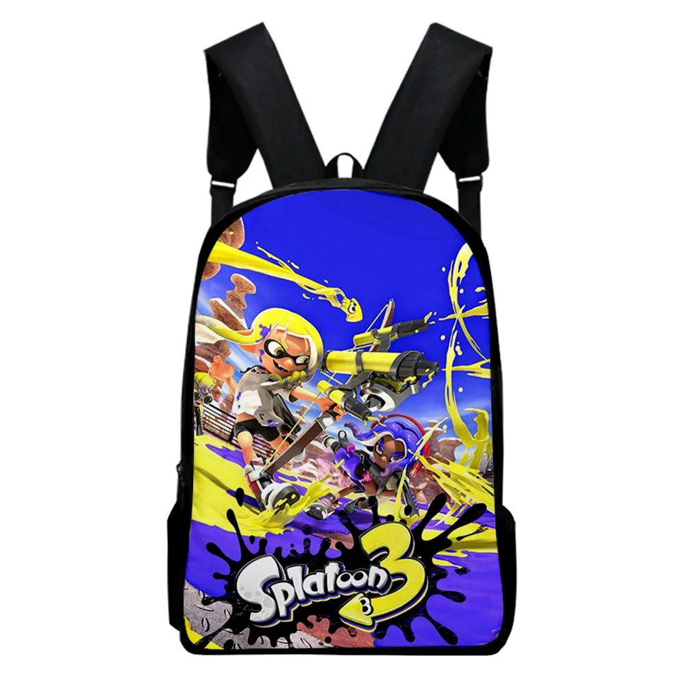 Splatoon 3 Game Bag 2022 New Game School Bag Adult Kids Bags Unisex Backpack Casual Style Daypack