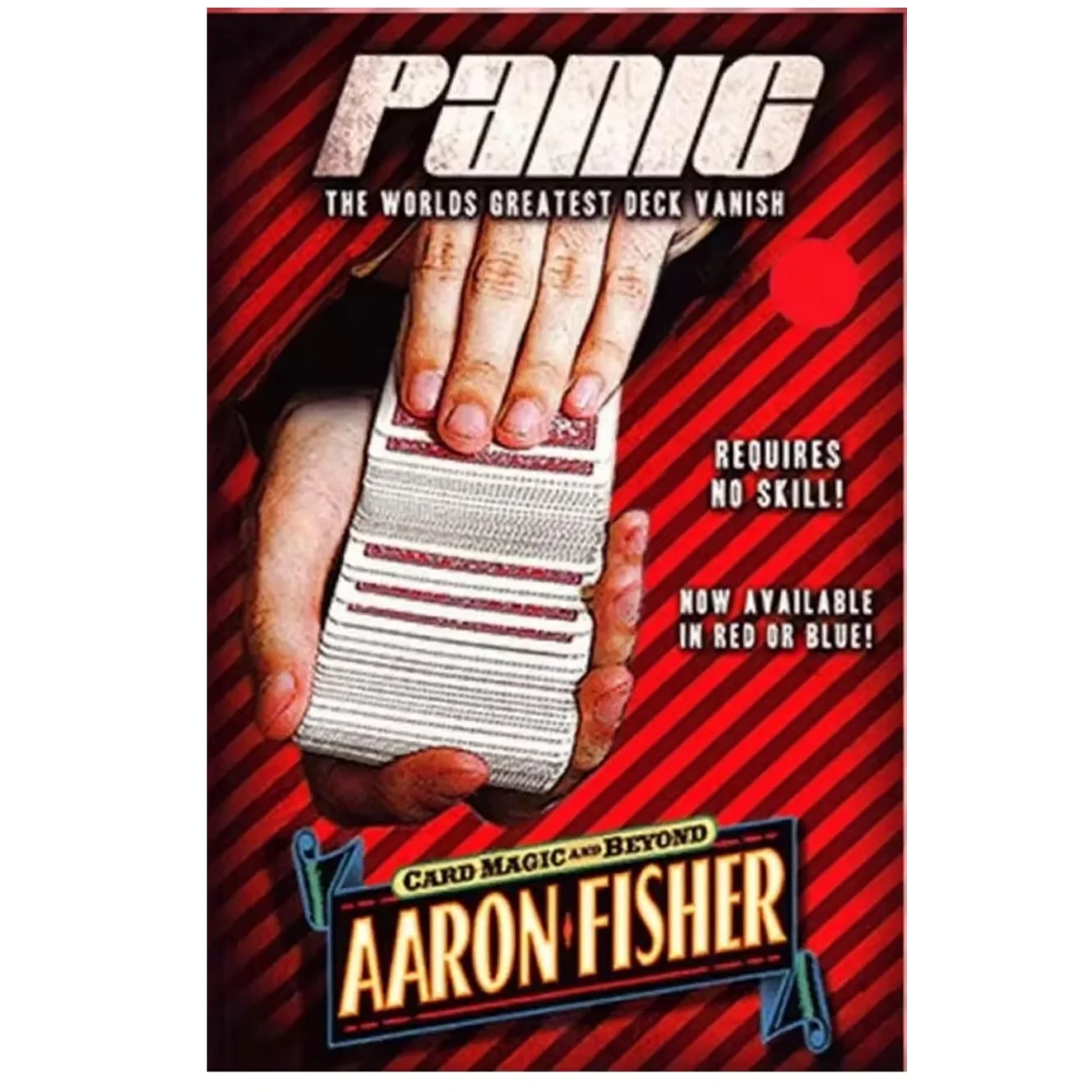 

PANIC RED BY AARON FISHER Волшебные трюки Карты Волшебная сцена Аксессуары для крупным планом Иллюзия