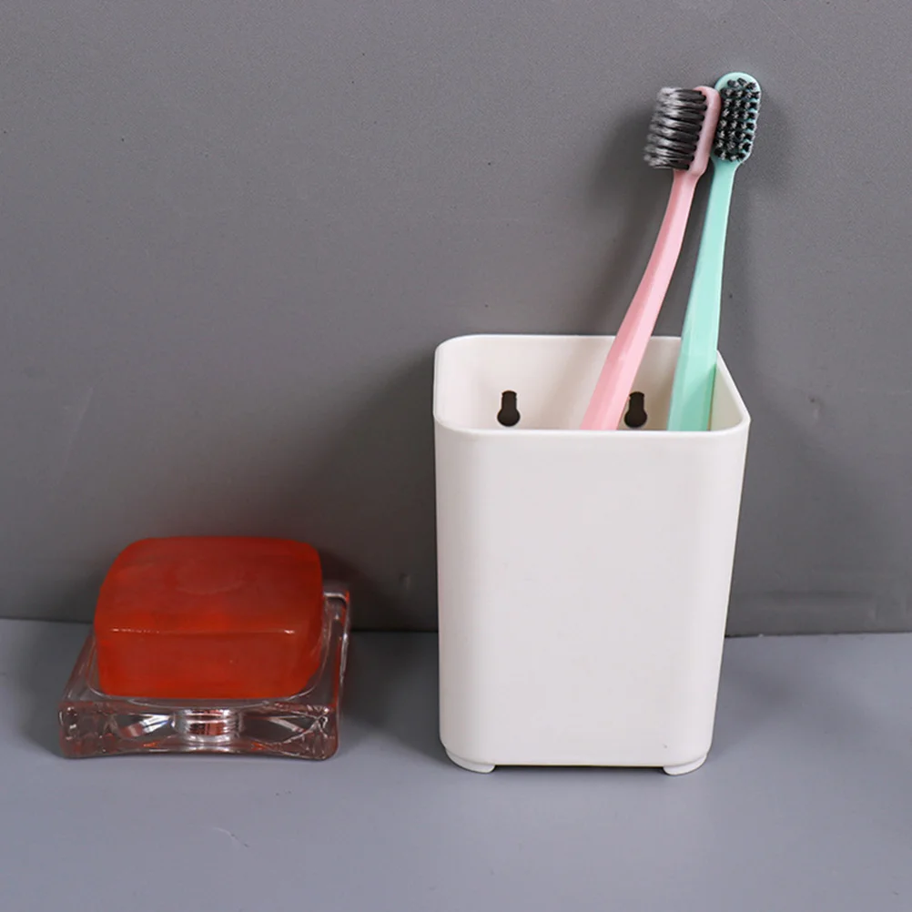 

2pcs Pen Holder For Desk ABS Desk Organizer Storage Box Storage Box Wall Mount Pen Case Makeup Brush Holder