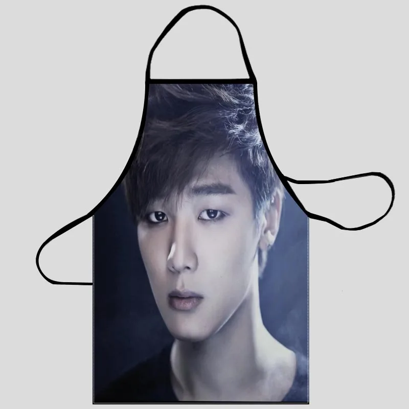 Kang Min Hyuk Delantal Grill Cocina Chef Delantal Profesional para Barbacoa, Hornear, Cocinar para Hombres Mujeres Tamaño 68X95cm50X75cm A2023.7.11