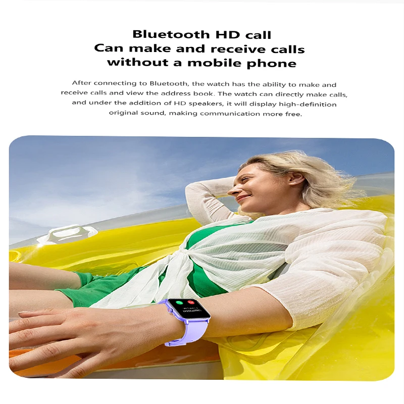 GEJIAN جديد الرجال ساعة ذكية 1.83 بوصة HD شاشة معدل ضربات القلب الأكسجين في الدم مراقبة ضغط الدم بلوتوث دعوة النساء Smartwatch #5