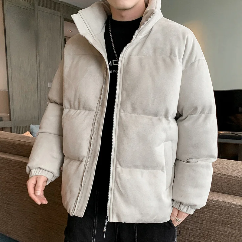 Veste rembourrée en coton à col montant pour hommes, parkas pour hommes, vêtements d'extérieur de marque, vêtements optiques chauds, hiver, 2024