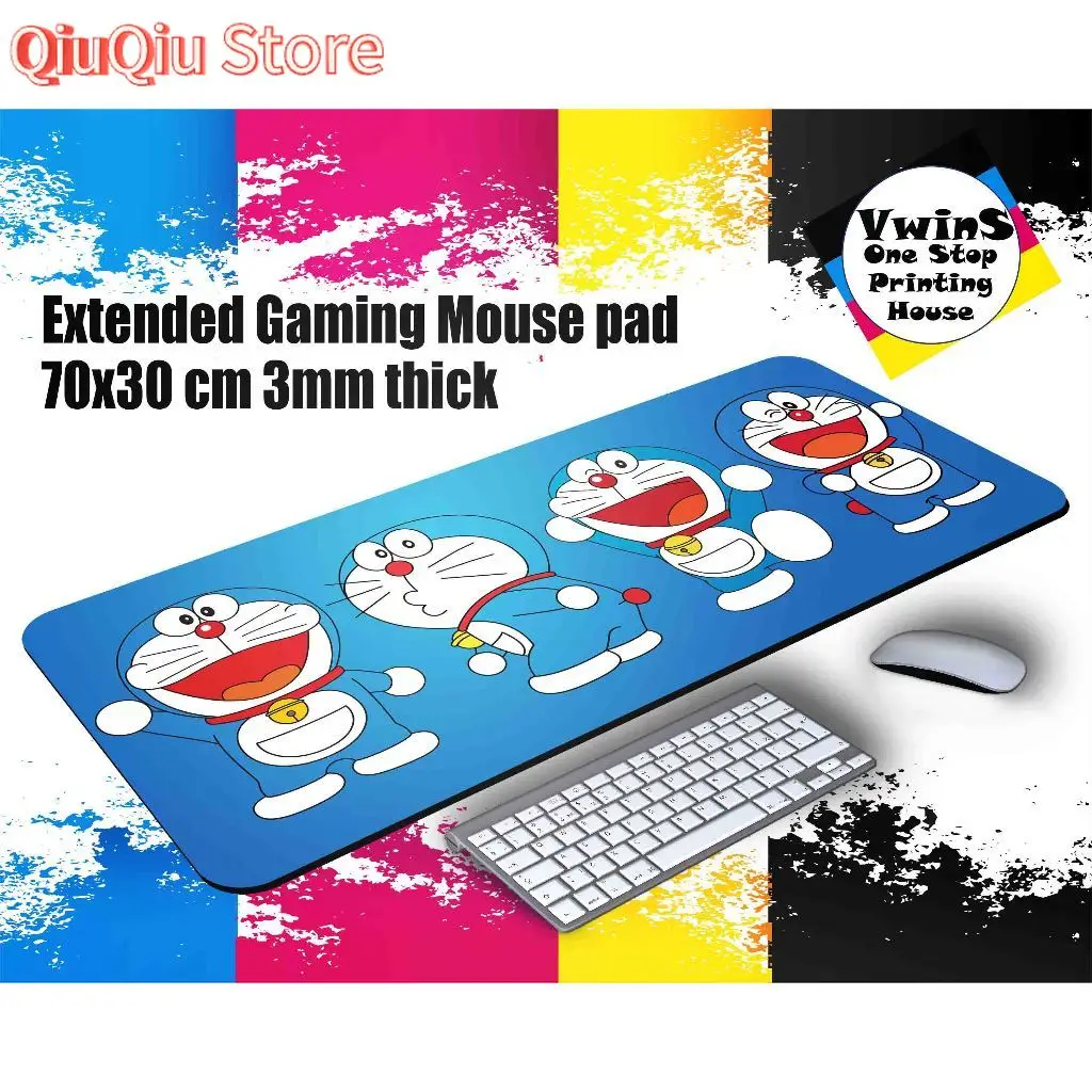

Doraemon Extended Design Gaming Mouse pad! Customize Doraemon Extended Gaming Mouse pads!