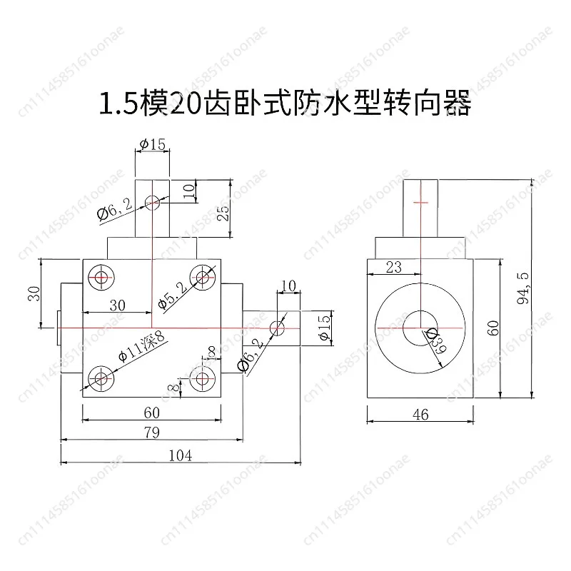 Two-axis Three-axis Waterproof Right-angle Steering Gear, Aluminum Alloy Material,
