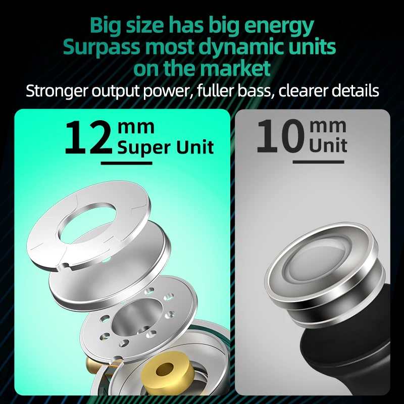 سماعات أذن KZ ZES تعمل بالكهرباء + ديناميكية سلكية ومزودة بتقنية HIFI سماعات أذن باس داخل الأذن مع خاصية إلغاء الضوضاء سماعات معدنية رياضية